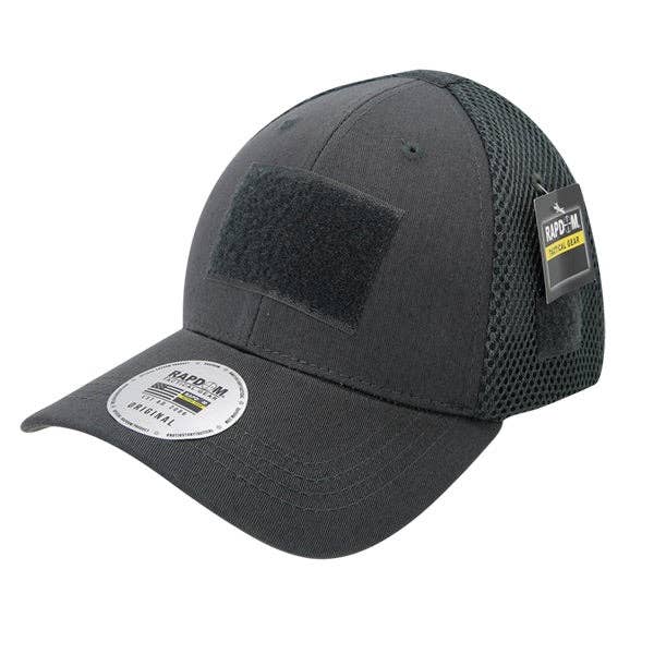 Tactical Operator Hat Air Mesh Baseball Cap Patch Military Army - Rapdom T80: Black