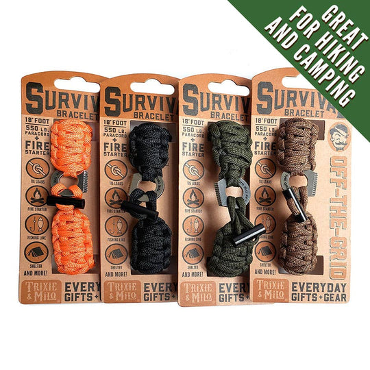 Off-the-Grid Survival Bracelet (16/pk. assortment)