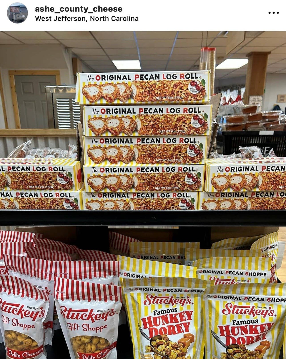 Stuckey's Pecan Log Roll- 6 oz. gift boxed