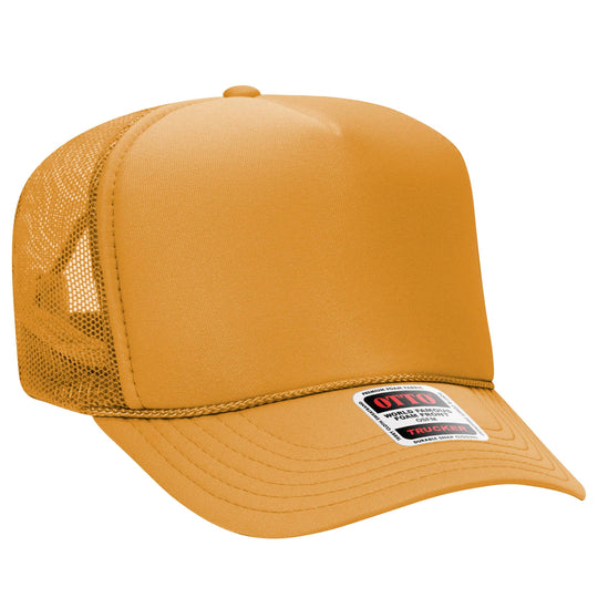 Otto 5-Panel High Crown Foam Trucker Hats, Mesh Back Cap - 39-165: Purple