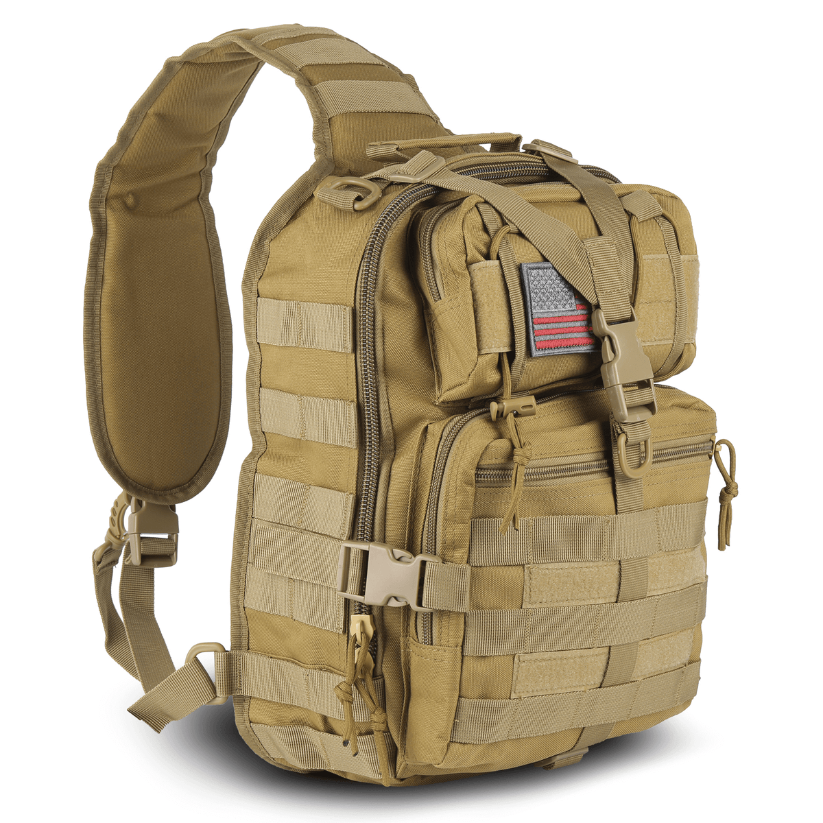 XGear 14L Range Sling Bag Backpack with Adjustable Strap: Black