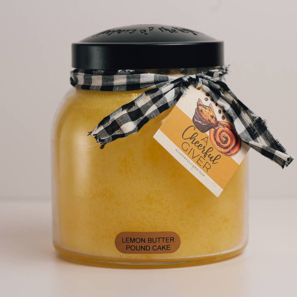 34oz Lemon Butter Pound Cake Papa Jar