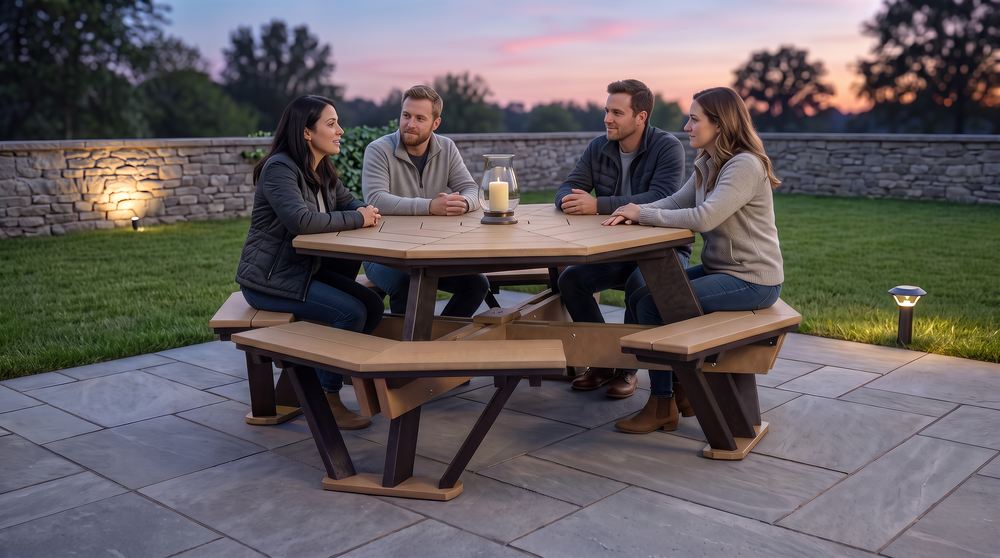 Octagonal Picnic Table