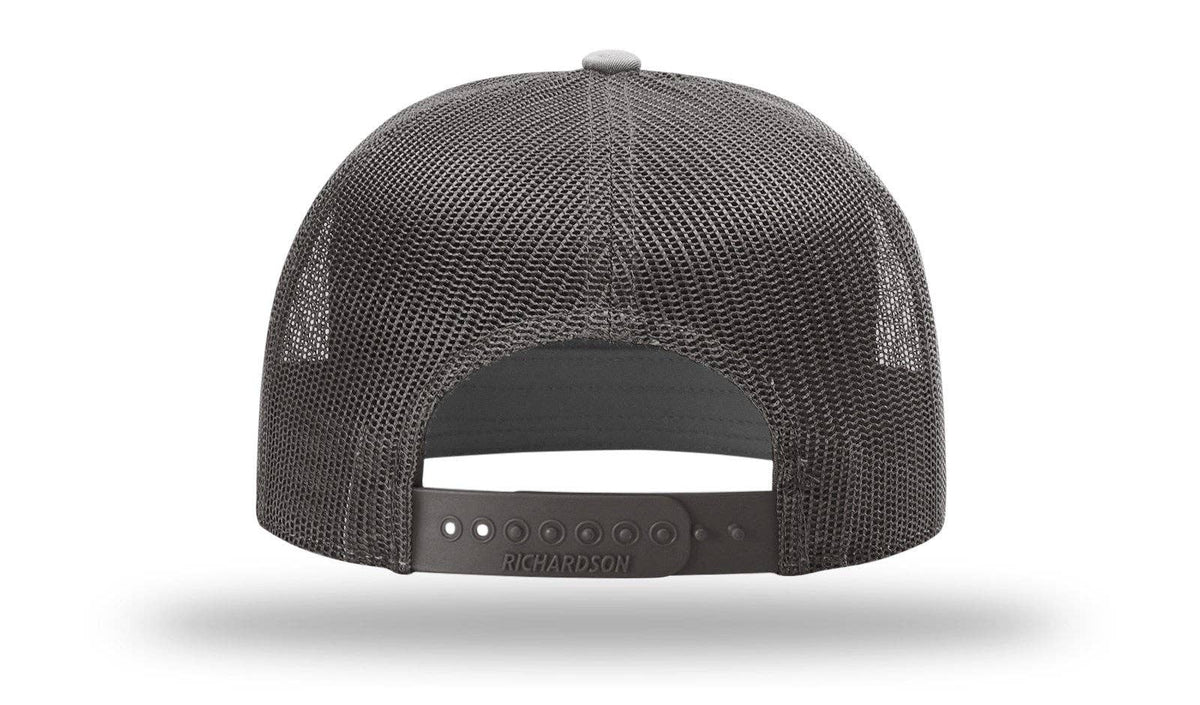 Richardson 168 7-Panel Trucker Hat: Black