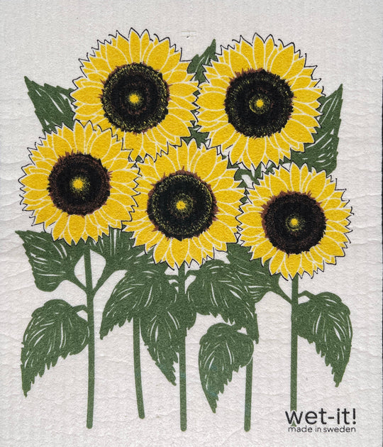 Sunflower Field Swedish Cloth