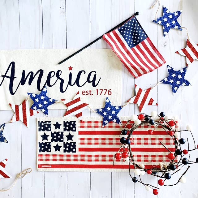 Holiday Panel: Summer 4th of July USA BARN QUILT FLAG