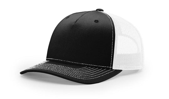 Richardson 112FP - 5-Panel Premium Trucker Snapback Hat: Army Olive/Tan