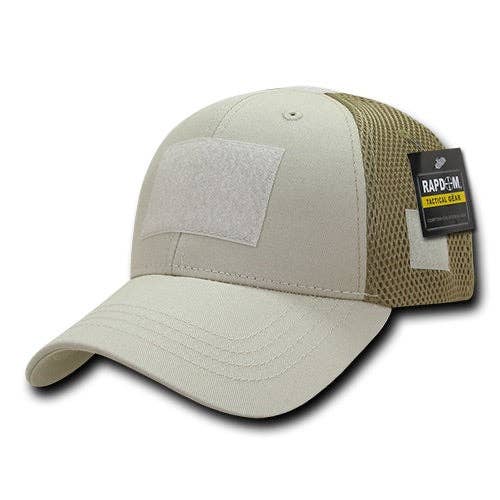 Tactical Operator Hat Air Mesh Baseball Cap Patch Military Army - Rapdom T80: Grey