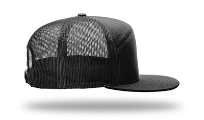 Richardson 168 7-Panel Trucker Hat: Pale Khaki/Loden Green