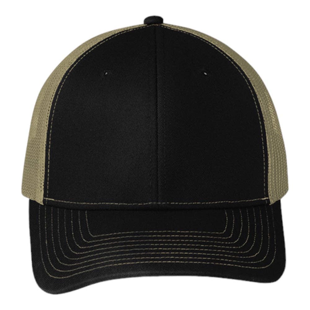 Port Authority® C402 Snapback Trucker Cap: Purple/White