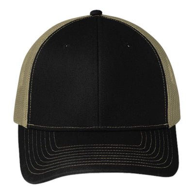 Port Authority® C402 Snapback Trucker Cap: Purple/White