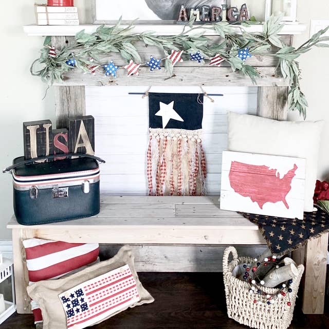 Holiday Panel: Summer 4th of July USA BARN QUILT FLAG