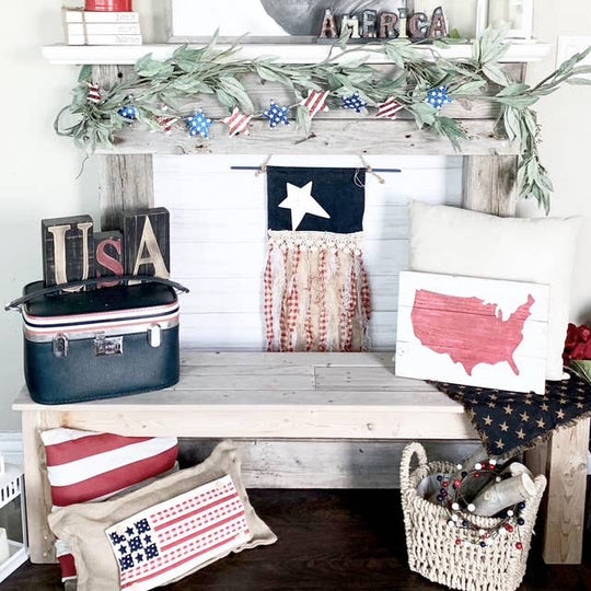Holiday Panel: Summer 4th of July USA BARN QUILT FLAG
