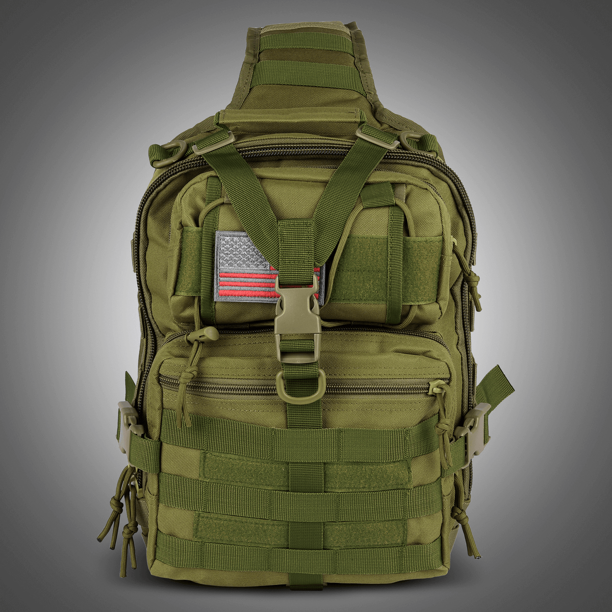 XGear 14L Range Sling Bag Backpack with Adjustable Strap: Khaki