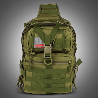 XGear 14L Range Sling Bag Backpack with Adjustable Strap: Khaki
