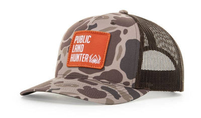 Richardson 112PFP Printed Five Panel Trucker Hat Camo Cap - 112 PFP: Realtree Edge/Blaze Orange