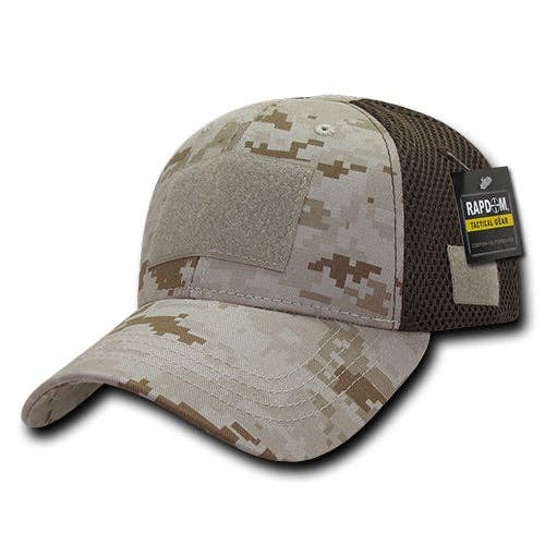 Tactical Operator Hat Air Mesh Baseball Cap Patch Military Army - Rapdom T80: Grey
