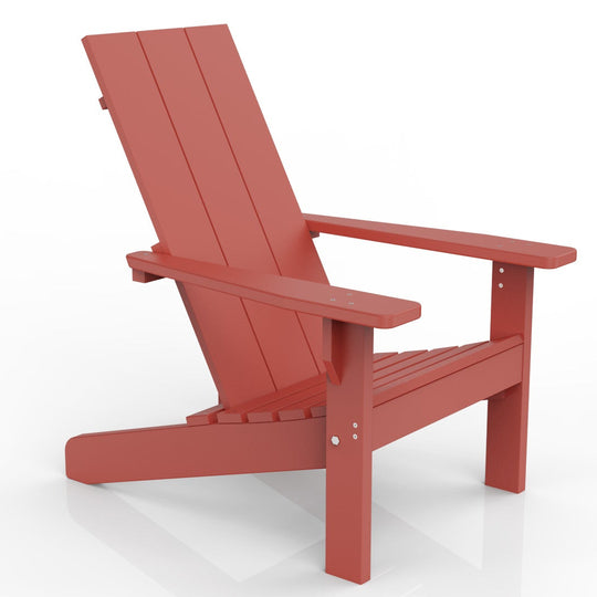 Modern Adirondack Chair - Evergreen Patio #color_barn-red