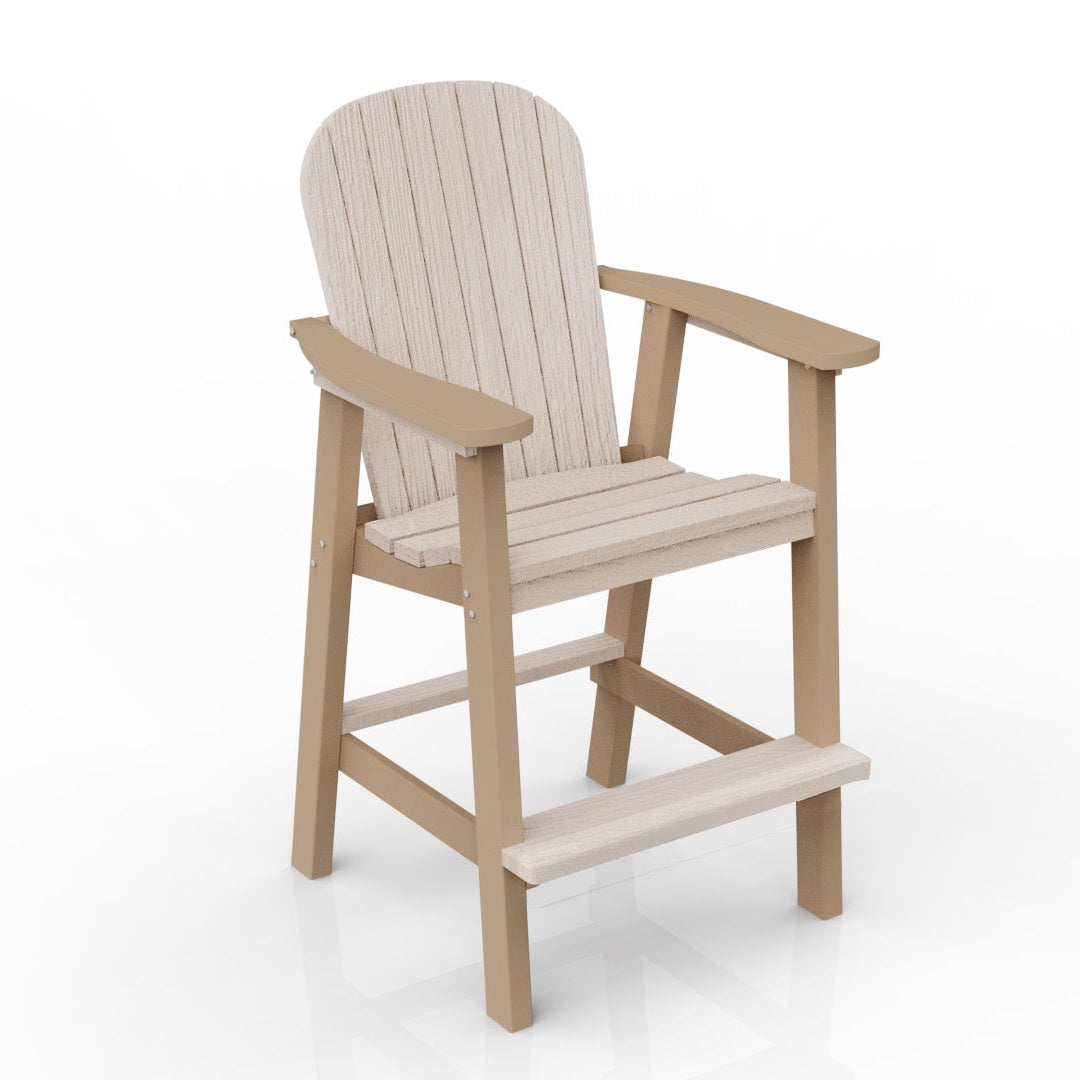 balcony high chair poly #color_birchwood-on-weathered-wood