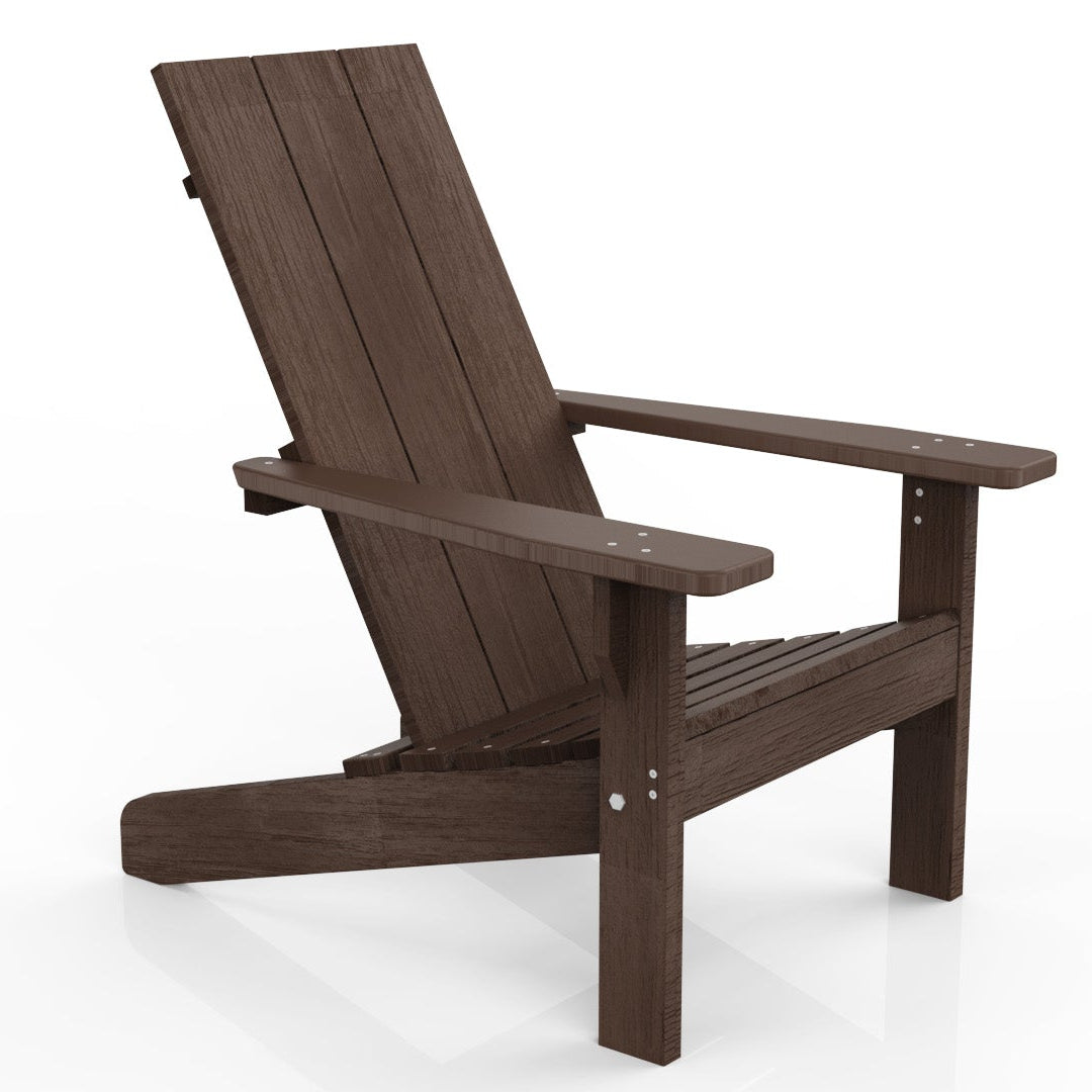 Modern Adirondack Chair - Evergreen Patio #color_brazilian-walnut