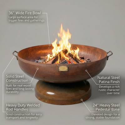 36" Legacy Fire Pit on Base
