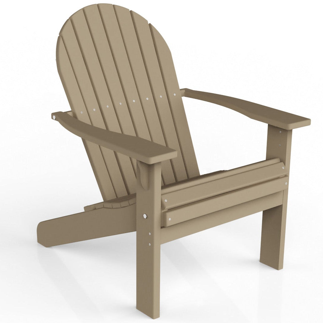 Poly Grove - Deluxe Tall & Wide Adirondack Chair – Evergreen Patio
