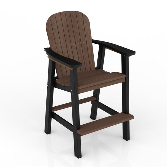 balcony poly chair #color_brazilian-walnut-on-black