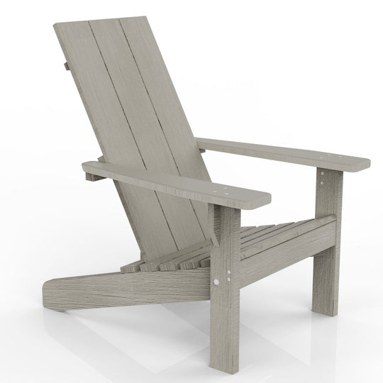 Modern Adirondack Chair - Evergreen Patio #color_driftwood-gray