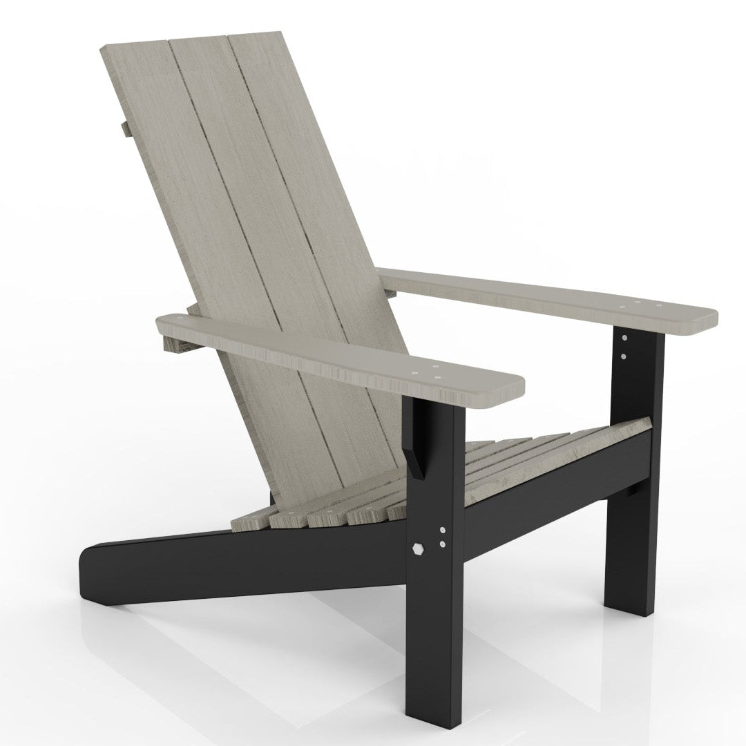 modern poly adirondack chair #color_driftwood-on-black