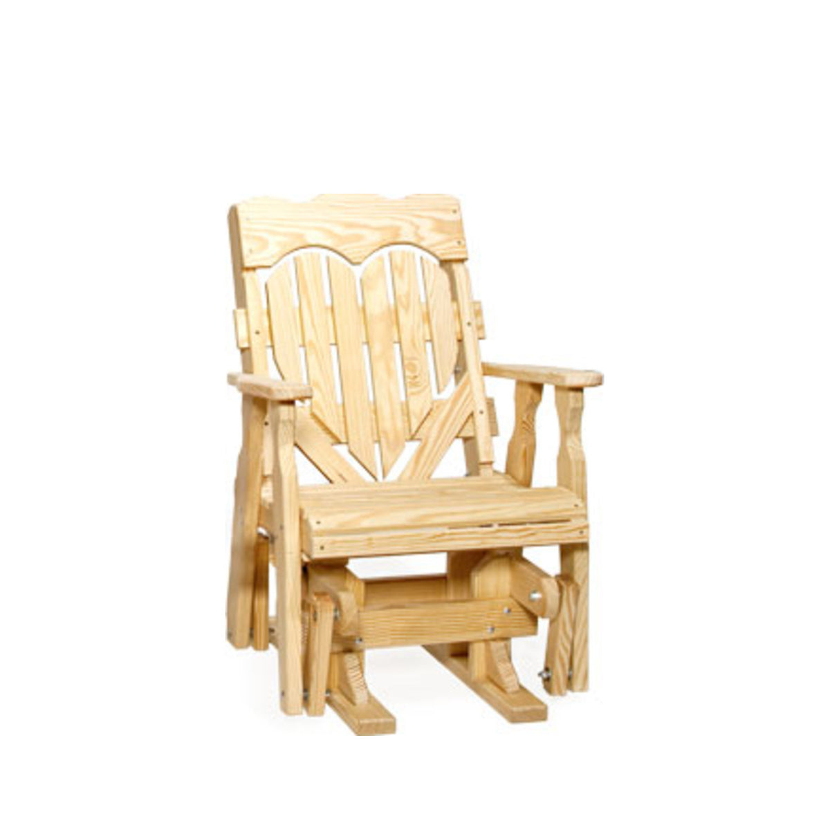 Leisure Lawn 111 High-Back Heart Single Glider