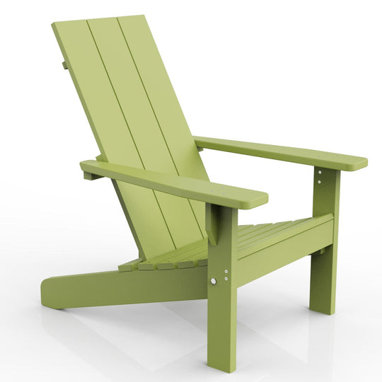 Modern Adirondack Chair - Evergreen Patio #color_lime