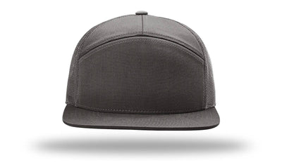 Richardson 168 7-Panel Trucker Hat: Pale Khaki/Loden Green