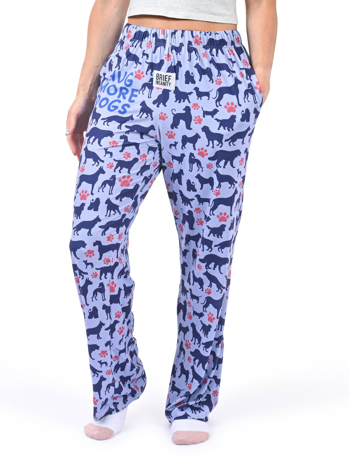 Hug More Dogs Pajama Pants: Small
