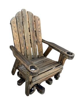 Homestead Amish Reclaimed Oak Swivel Glider