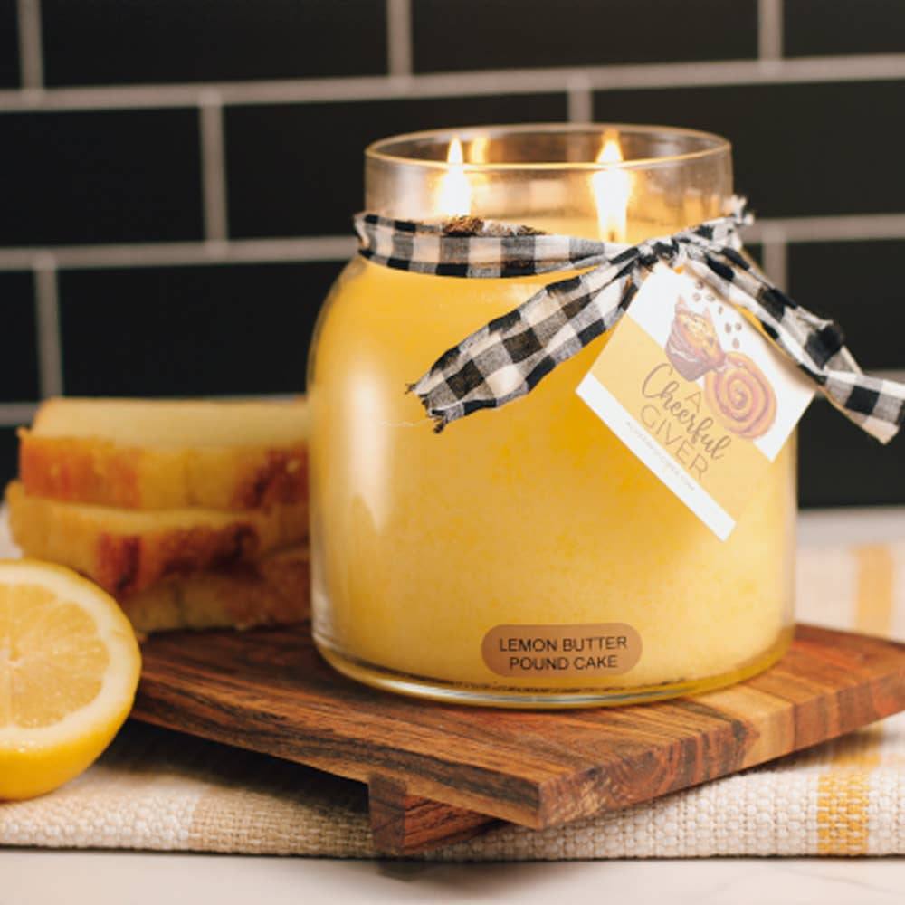 34oz Lemon Butter Pound Cake Papa Jar