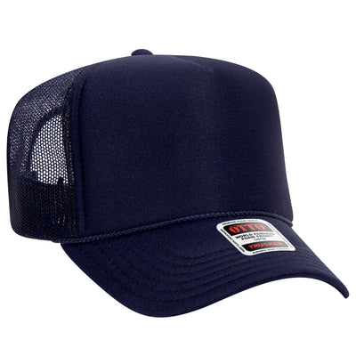 Otto 5-Panel High Crown Foam Trucker Hats, Mesh Back Cap - 39-165: Purple