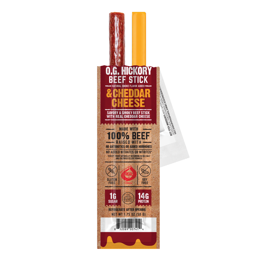 Righteous Felon Beef & Cheddar Cheese Stick Combo - 10 Pack
