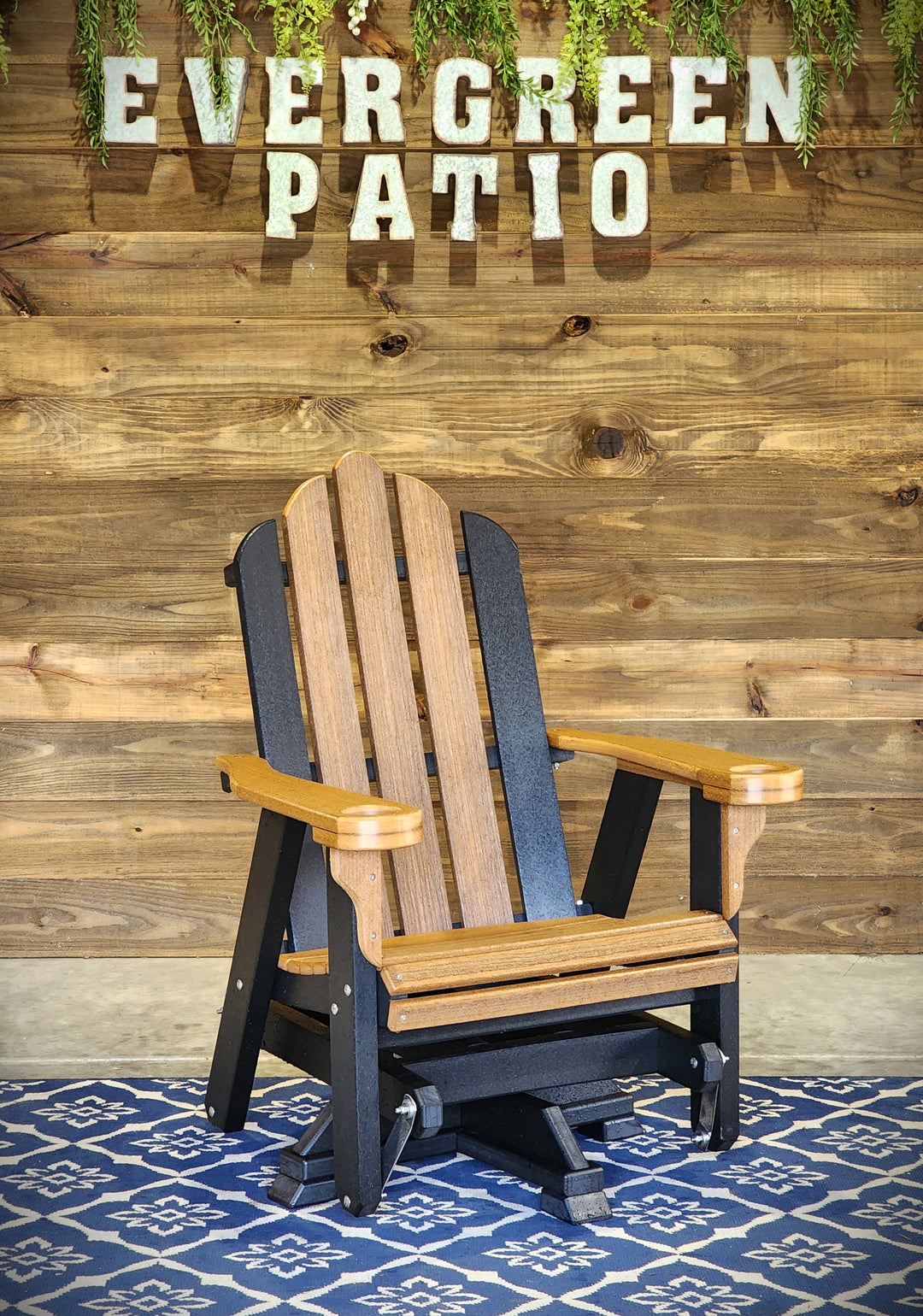 Amish Poly Swivel Glider – Evergreen Patio - Main Image