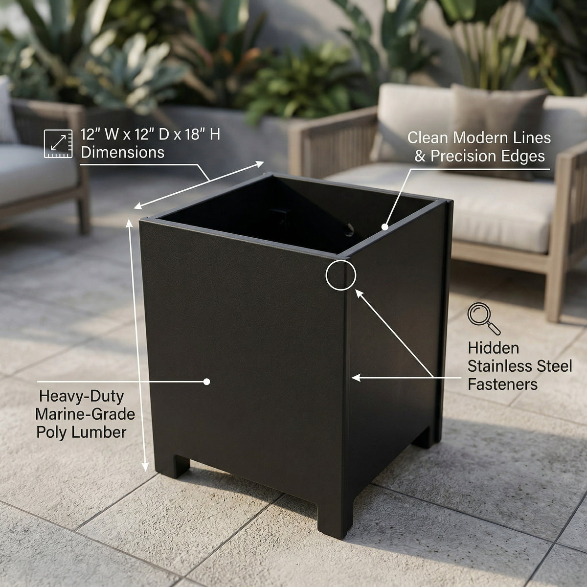 Arvo Square Box, Small