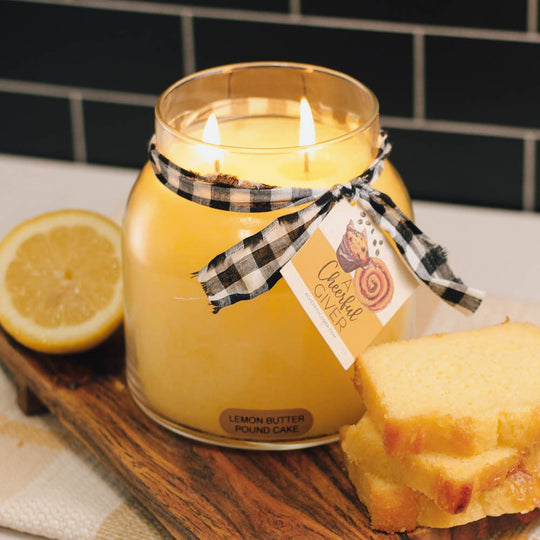 34oz Lemon Butter Pound Cake Papa Jar