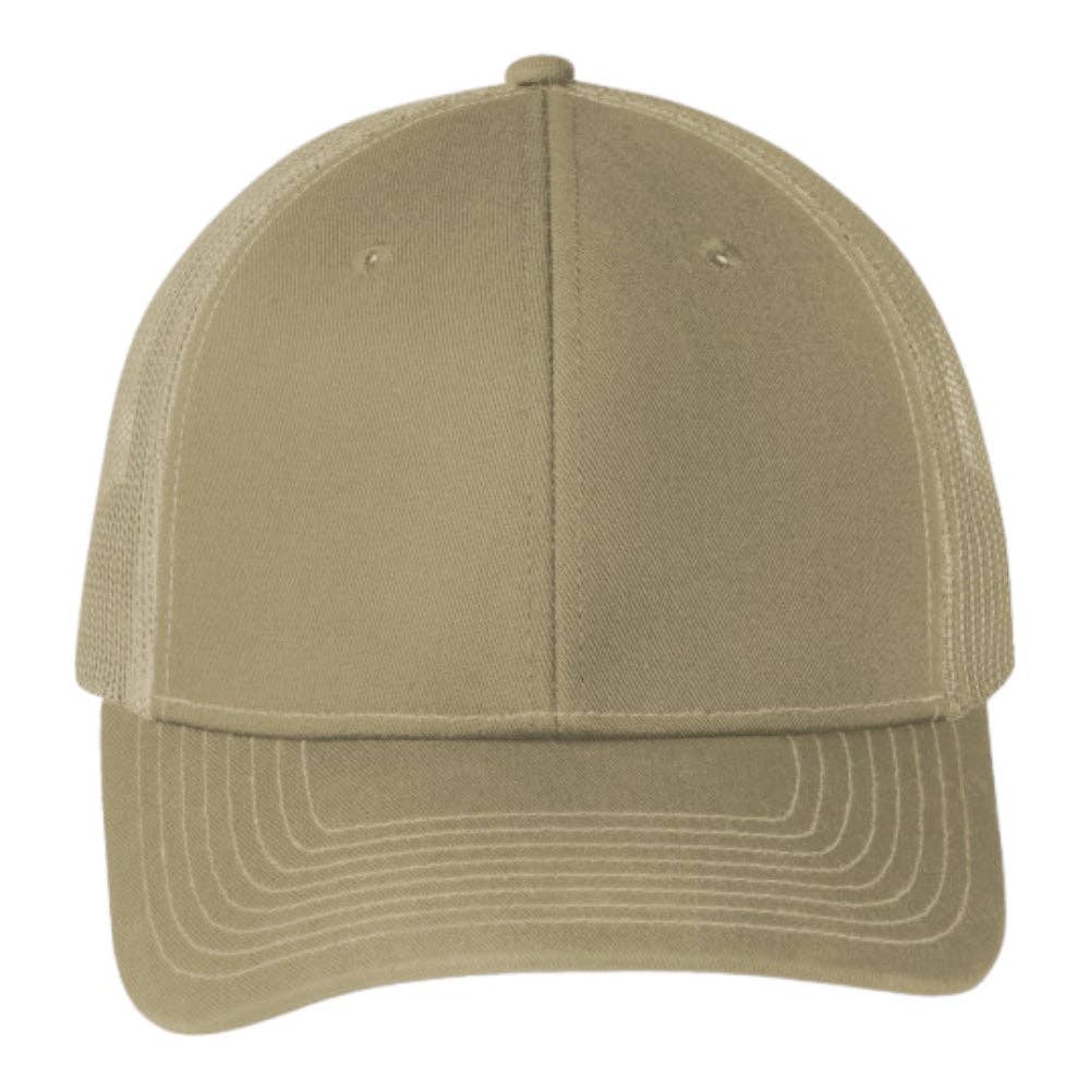 Port Authority® C402 Snapback Trucker Cap: Purple/White