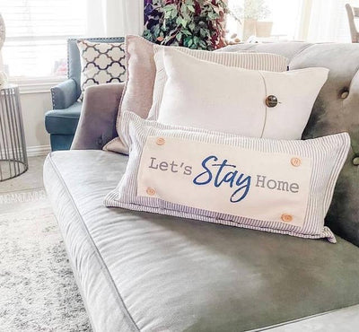Gray/White Ticking Stripes: Pillow ONLY (with insert)