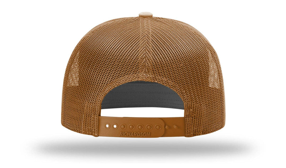 Richardson 168 7-Panel Trucker Hat: Black