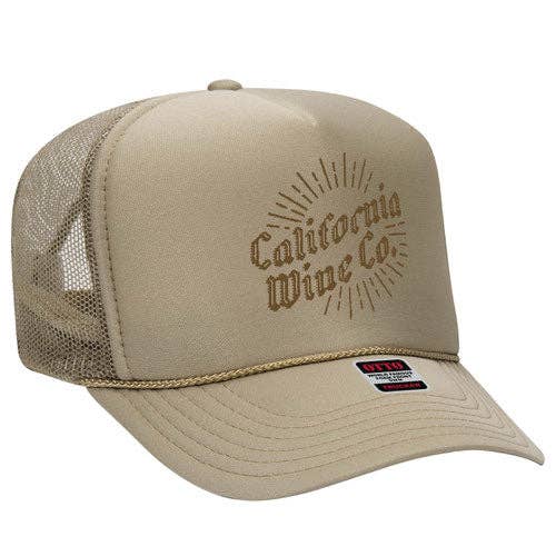 Otto 5-Panel High Crown Foam Trucker Hats, Mesh Back Cap - 39-165: Purple