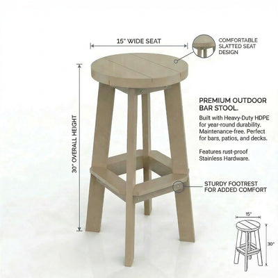 Poly Grove Bar Stool