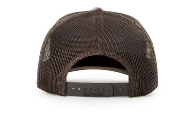 Richardson 112PFP Printed Five Panel Trucker Hat Camo Cap - 112 PFP: Realtree Edge/Blaze Orange