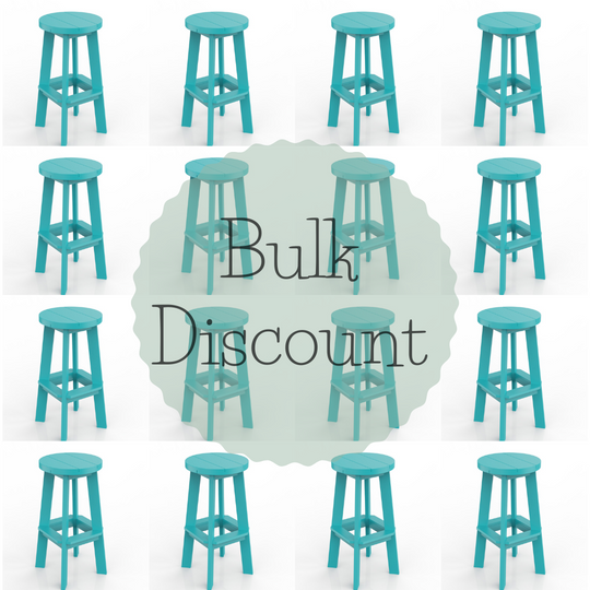 Poly Grove -  16 Bar Stools (Bulk Order Discount)