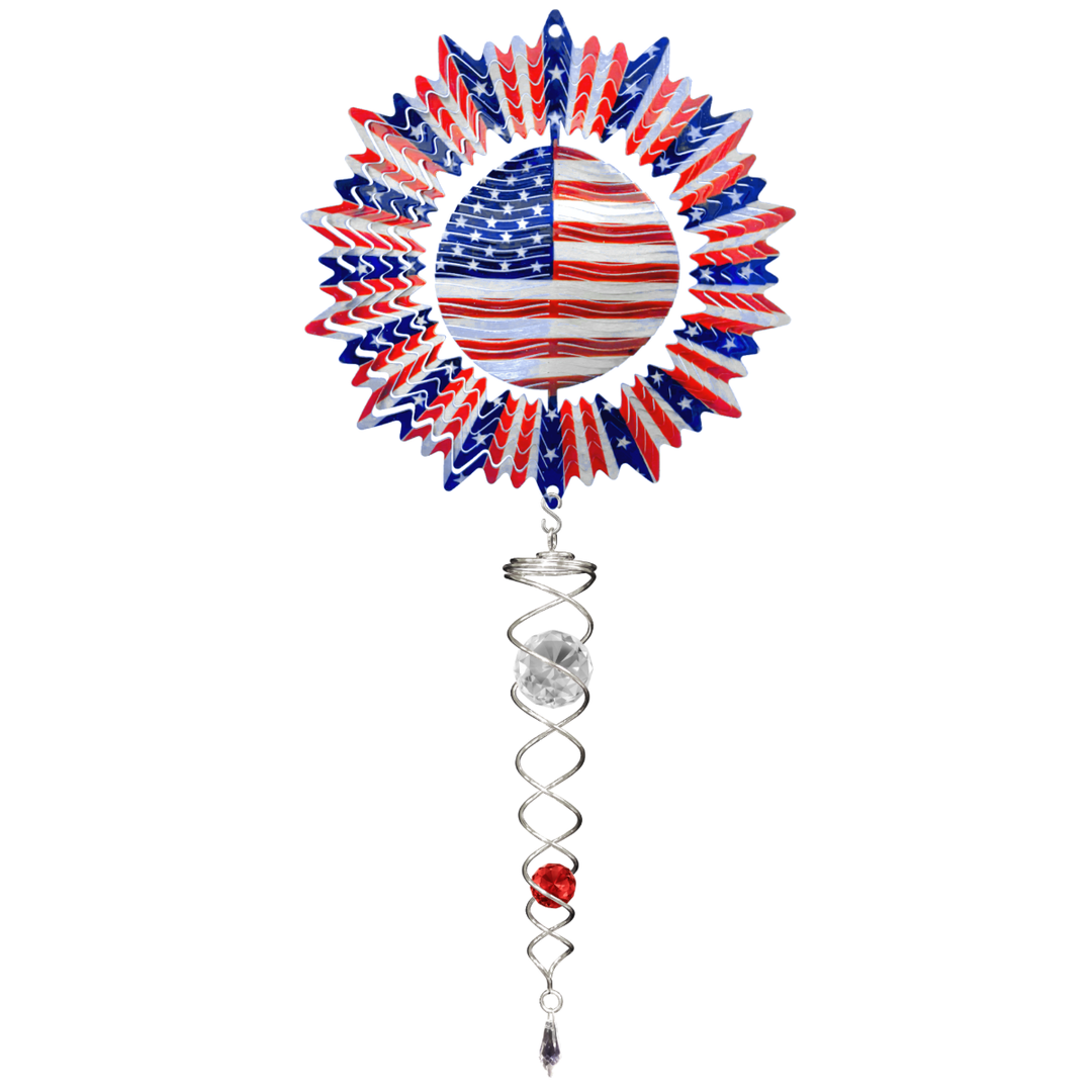 Spiral US Flag - Mini Set Wind Spinner