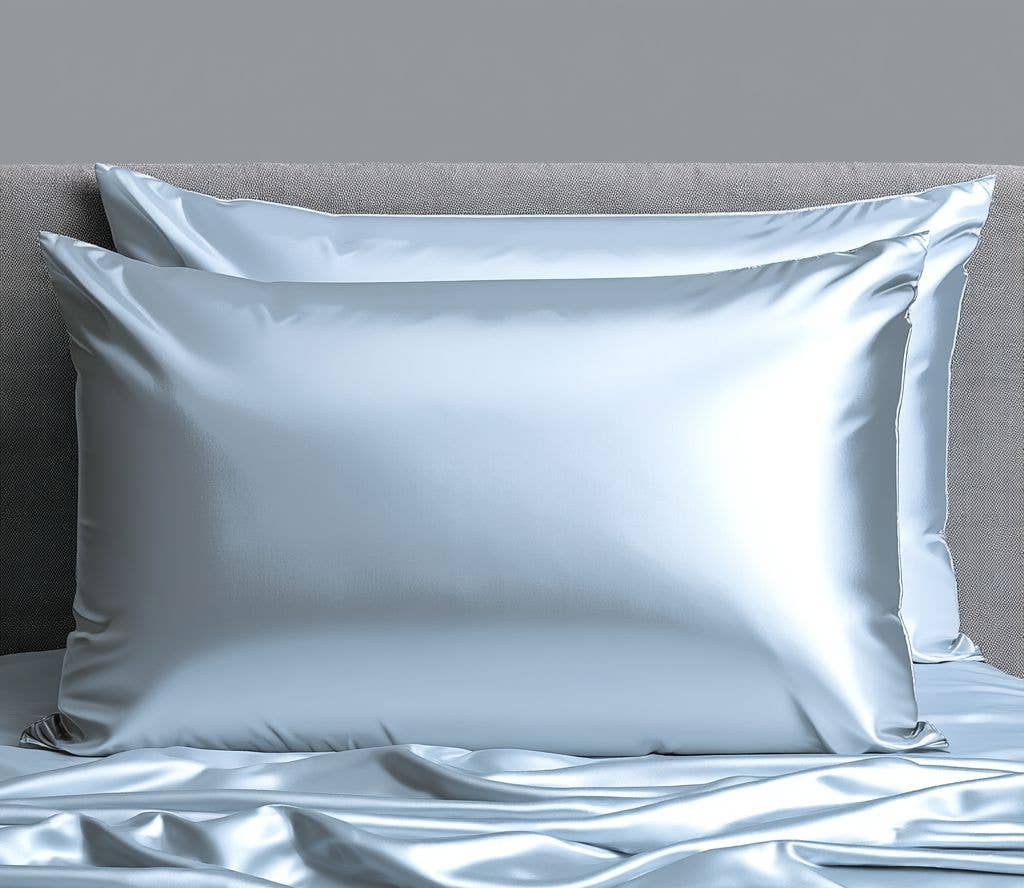 Lemon Lavender Silky Satin Pillowcase Solid OS: Pink