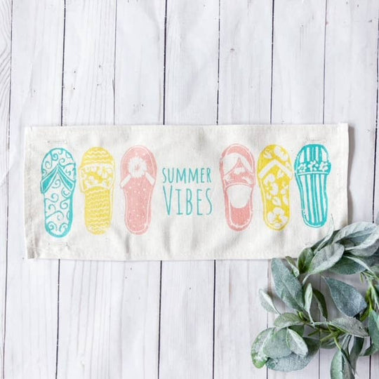 Seasonal Panel: Summer Beach Sand Flip Flops